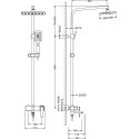 Душевая стойка Timo Torne SX-4320/02 антик