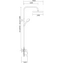 Душевая стойка Veragio Triumph VR.TRM-9915.CR хром