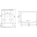 Душевой бокс Timo Standart T-6650 B профиль черный