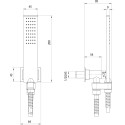 Душевой гарнитур Bossini Flat-One C13001C.030 хром