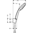Душевой гарнитур Hansgrohe Croma 100 Vario 27594000 Porter'S