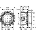 Душевой комплект Axor 36706000 + 26232000 + Душевой гарнитур