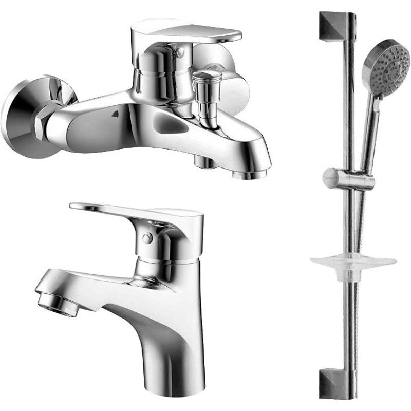 Душевой комплект Bravat Eco F00313C 2 смесителя + душевой гарнитур