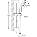 Душевой комплект Grohe BauFlow 23632000 + 27924001