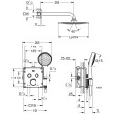 Душевой комплект Grohe Grohtherm SmartControl 34742000 С ВНУТРЕННЕЙ ЧАСТЬЮ