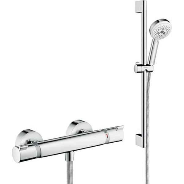 Душевой комплект Hansgrohe Ecostat Comfort 13116000 термостат + душевой гарнитур