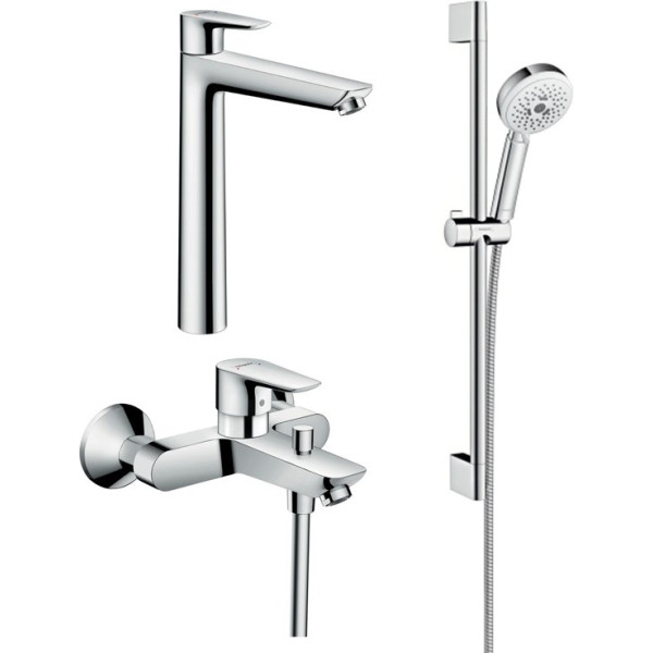Душевой комплект Hansgrohe Talis E 71740000 для ванны с душем, 3 режима струи