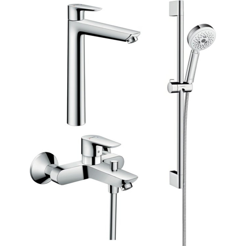 Душевой комплект Hansgrohe Talis E 71740000 для ванны с душем, 3 режима струи