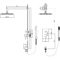Душевой комплект RGW Shower Panels SP-54 B С ВНУТРЕННЕЙ ЧАСТЬЮ