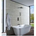 Душевой комплект Timo Petruma SX-5049/03SM с термостатом, черный