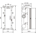 Душевой комплект Timo Petruma SX-5049/03SM с термостатом, черный