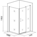 Душевой уголок Good Door Altair WTW+SP 140х100