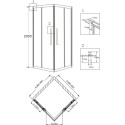 Душевой уголок Grossman Pragma PR-90SQ