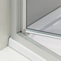 Душевой уголок GuteWetter Practic Rectan GK-401 левая 80x70 см стекло бесцветное, профиль матовый хром