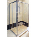 Душевой уголок GuteWetter Practic Rectan GK-422 правая 120x80 см стекло бесцветное, профиль матовый хром