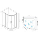 Душевой уголок RGW Hotel HO-61 130x100 см