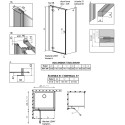 Душевой уголок Radaway Essenza New Black KDJ 120х70 R