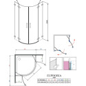 Душевой уголок Radaway Euphoria PDD 100