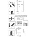Душевой уголок Radaway Nes Black KDJ I Frame 100x80 L