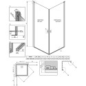 Душевой уголок Radaway Nes KDD I 100x90