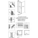 Душевой уголок Radaway Nes KDJ B 80x75 L
