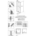 Душевой уголок Radaway Nes KDJ B 80x80 L