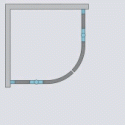 Душевой уголок Radaway Nes PDD II 100x80