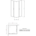 Душевой уголок Radaway Premium Plus C 90x190 прозрачное стекло
