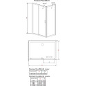 Душевой уголок Radaway Premium Plus DWJ+S 120x75 прозрачное стекло