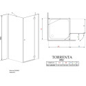 Душевой уголок Radaway Torrenta KDJ 120x90 прозрачное стекло R