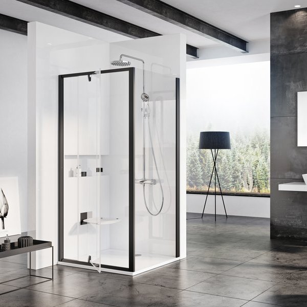 Душевой уголок Ravak PDOP2 100х80, Transparent, профиль черный