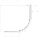 Душевой уголок Ravak PSKK3-80 Transparent, профиль и ручки белые