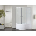 Душевой уголок Royal Bath RB 8120BK-C-R с поддоном
