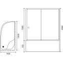 Душевой уголок Royal Bath RB 8120BK-C-R с поддоном