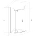 Душевой уголок Royal Bath RB 90TR-C-CH