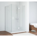 Душевой уголок Vegas Glass AFA-F 110*100 01 01 R профиль белый, стекло прозрачное