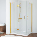 Душевой уголок Vegas Glass AFA-F 110*100 09 01 L профиль золото, стекло прозрачное