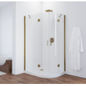 Душевой уголок Vegas Glass AFS-F 110*90 05 01 L профиль бронза, стекло прозрачное