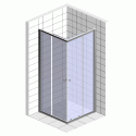 Душевой уголок Vegas Glass ZA-F 110*90 08 01 профиль глянцевый хром, стекло прозрачное