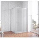 Душевой уголок Vegas Glass ZP+ZPV 100*100 07 10 профиль матовый хром, стекло сатин