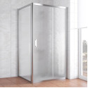 Душевой уголок Vegas Glass ZP+ZPV 100*100 08 02 профиль глянцевый хром, стекло шиншилла