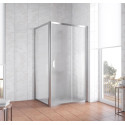 Душевой уголок Vegas Glass ZP+ZPV 100*100 08 02 профиль глянцевый хром, стекло шиншилла