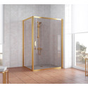 Душевой уголок Vegas Glass ZP+ZPV 130*100 09 05 профиль золото, стекло бронза