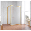 Душевой уголок Vegas Glass ZP+ZPV 130*90 09 10 профиль золото, стекло сатин