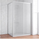 Душевой уголок Vegas Glass ZP+ZPV 140*70 07 10 профиль матовый хром, стекло сатин