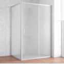 Душевой уголок Vegas Glass ZP+ZPV 140*80 07 10 профиль матовый хром, стекло сатин