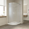 Душевой уголок Vegas Glass ZS-F 100*80 07 10 профиль матовый хром, стекло сатин