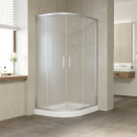 Душевой уголок Vegas Glass ZS-F 110*90 07 10 профиль матовый хром, стекло сатин