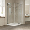 Душевой уголок Vegas Glass ZS-F 120*80 08 01 профиль глянцевый хром, стекло прозрачное