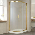 Душевой уголок Vegas Glass ZS-F 90*80 09 10 профиль золото, стекло сатин